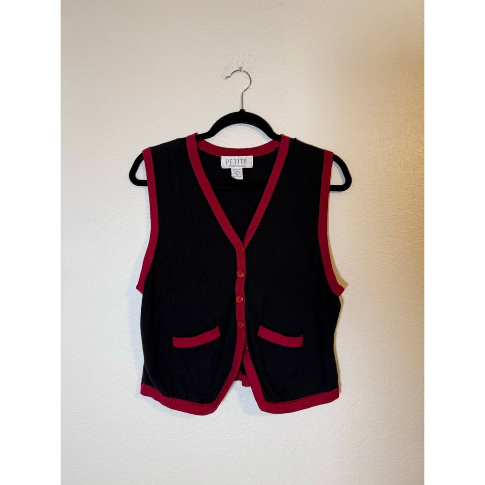 Vintage Petite Sophisticate Women’s Knit Sweater Vest M